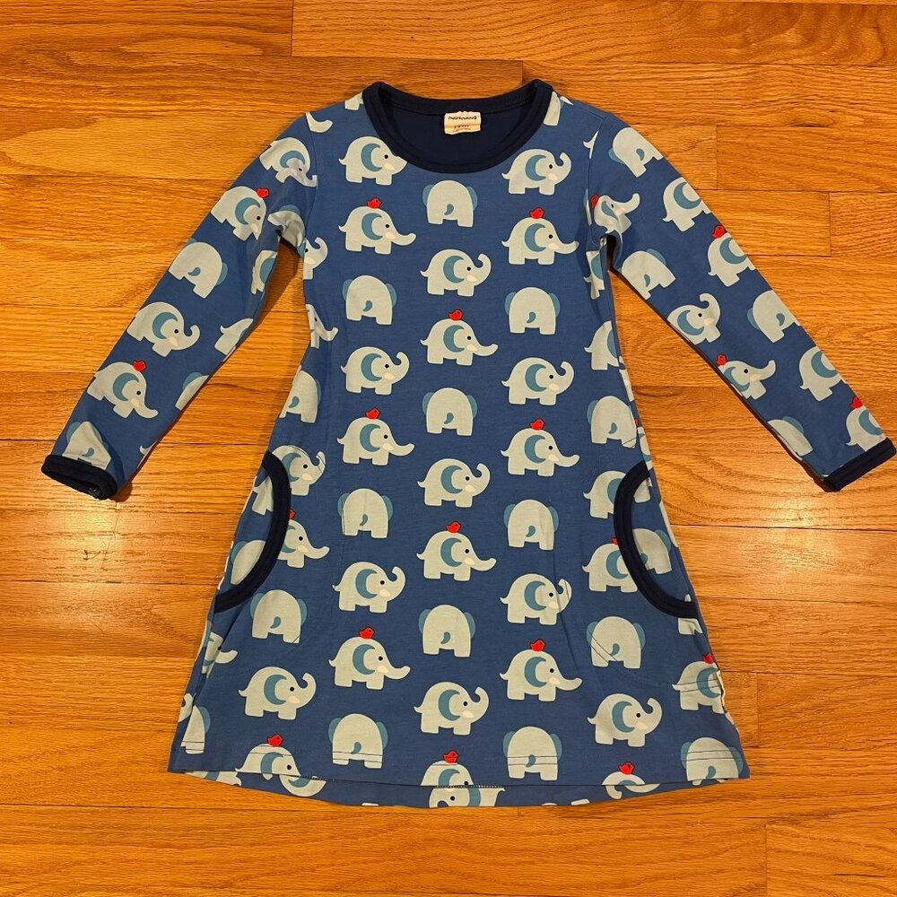 Maxomorra Elephant Print Dress